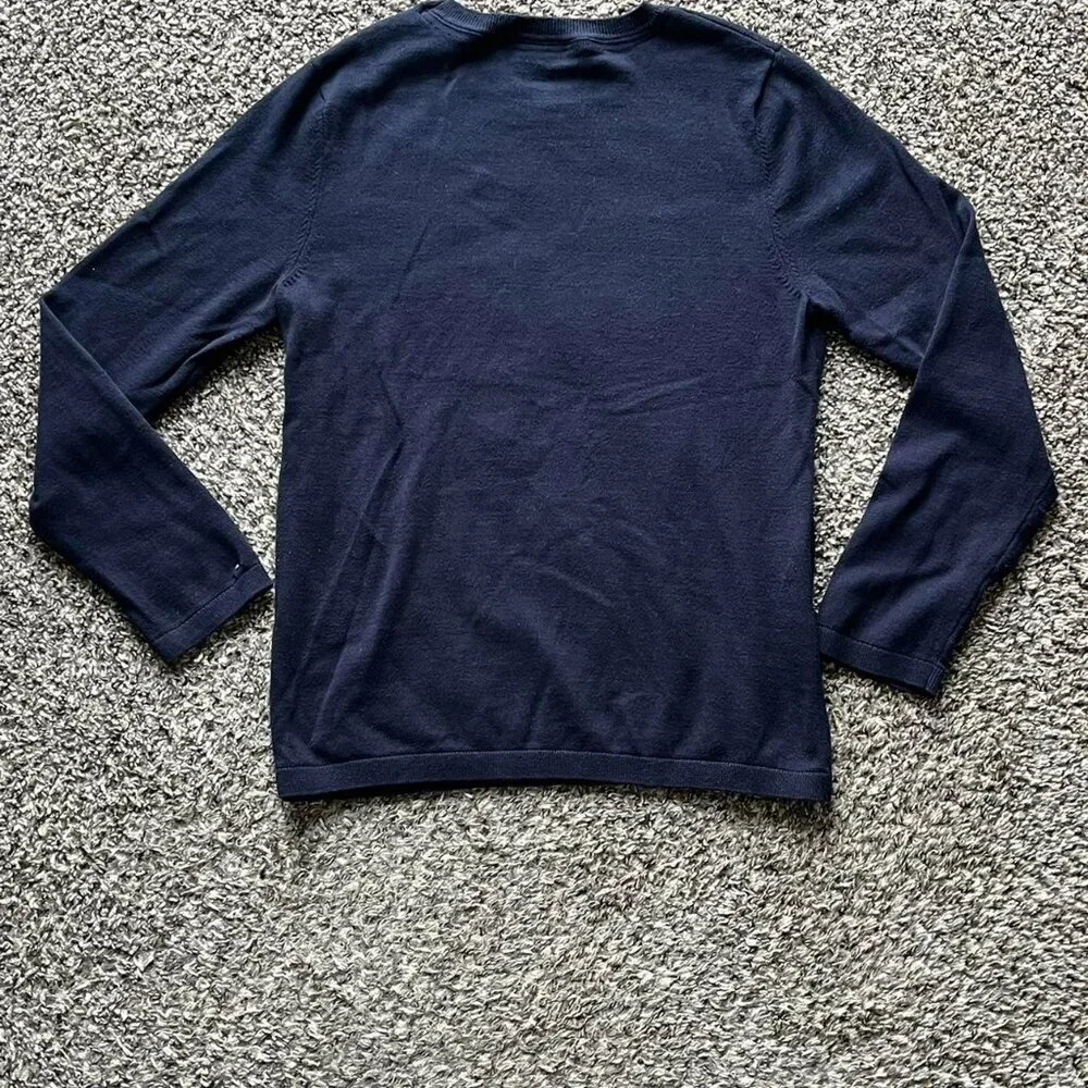 Tommy Hilfiger Navy Blue Dog Lightweight T-Shirt Wmn M Preppy Classic Stylish - Picture 4 of 7